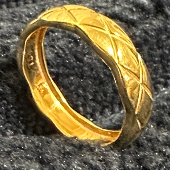 18K Real Gold Women's Ring - Picture 4 of 7